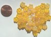 50 3x9mm Matte Yellow AB Spacer Flowers